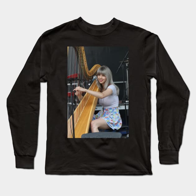 Mikaela Davis Photograph Long Sleeve T-Shirt by Concert Photos